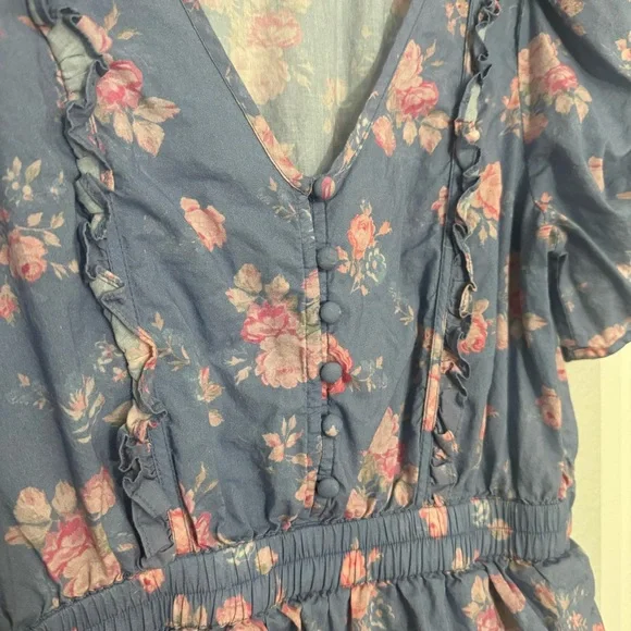 LoveShackFancy • Roth Mini Dress • Blue Floral Print • Medium - Picture 8 of 13